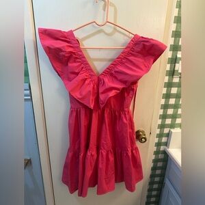 Pink Ruffle Dress